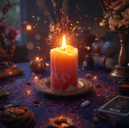 sparkspitter candle